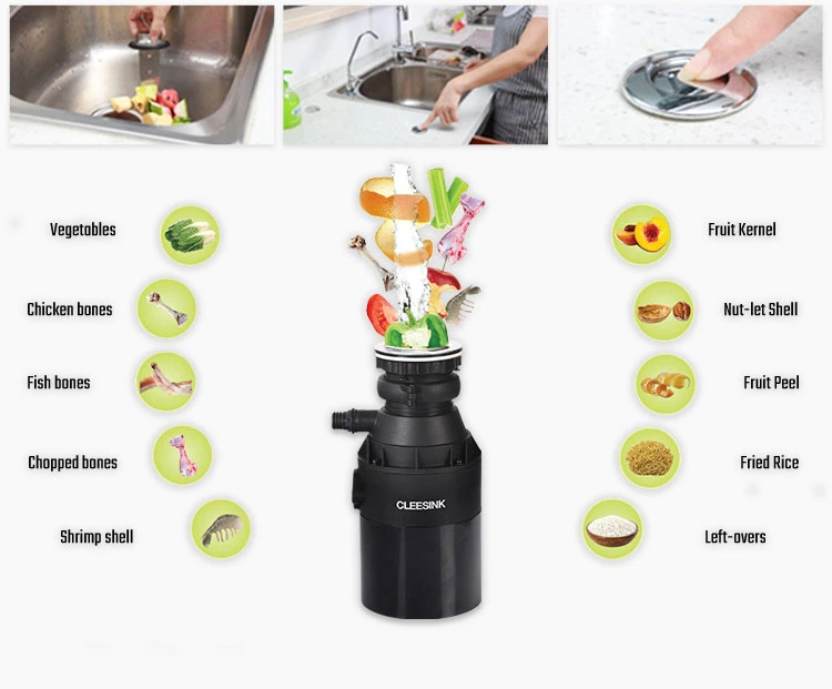 Kitchen Electronics Sink Waste Disposer Food Garbage Disposal Waste Processor Machine