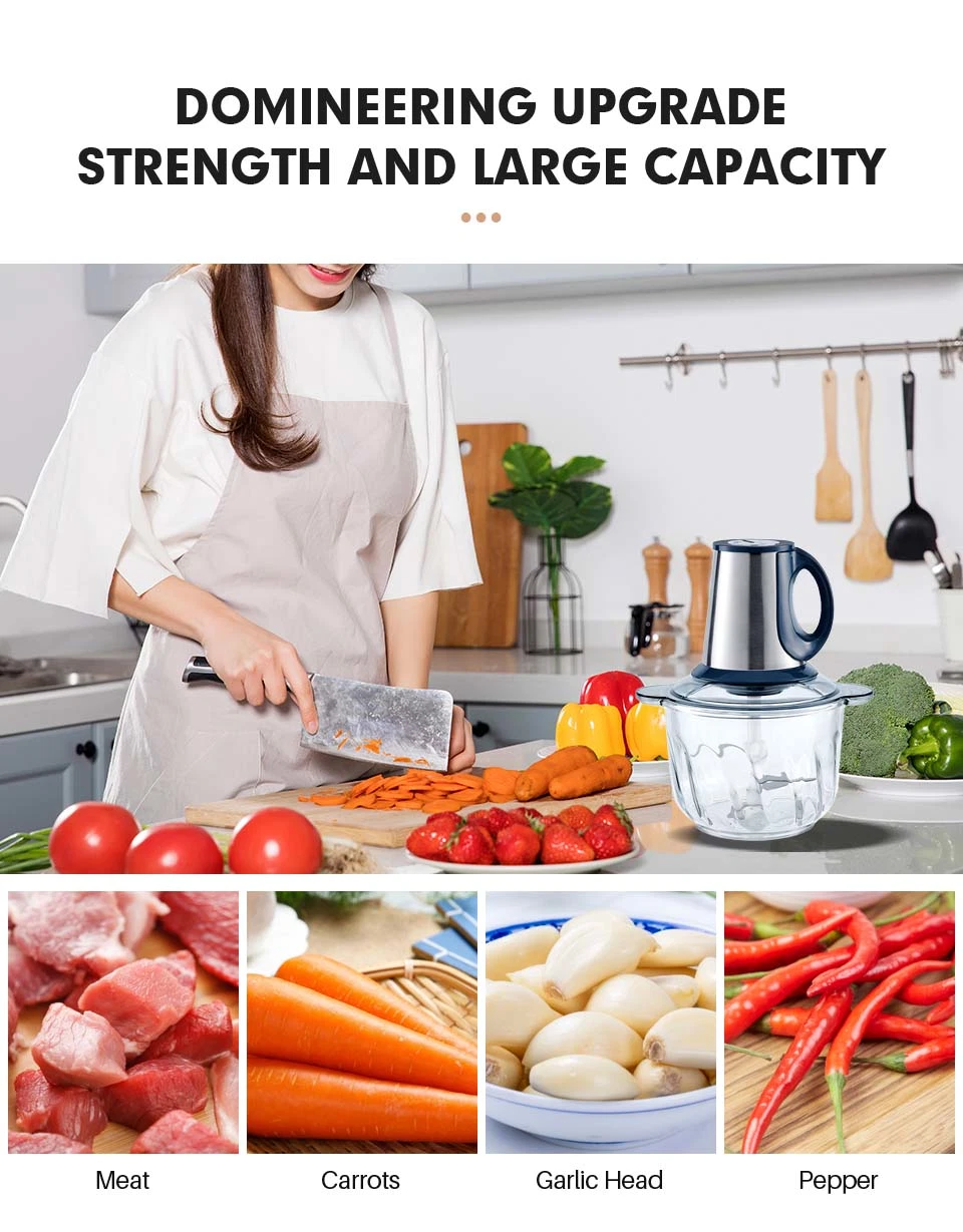 Cheap OEM Food Processor Packaging Vegetable Mini Hand Mini Blender Chopper Meat Grinder Meat Grinders Slicers