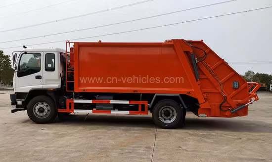 Japan 4X2 Compress Müllwagen 16 cbm Hecklade-Entsorgungs-Müllverdichter-LKW