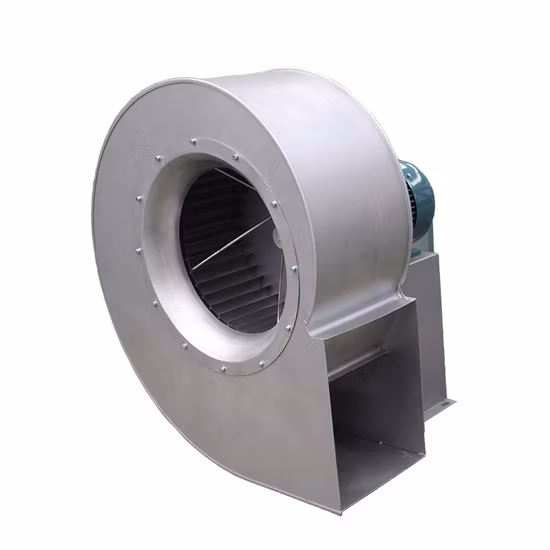 Industrielles Lüftungs-Zentrifugal-Abluftgebläse aus Edelstahl für die Müllentsorgungsverbrennungsanlage